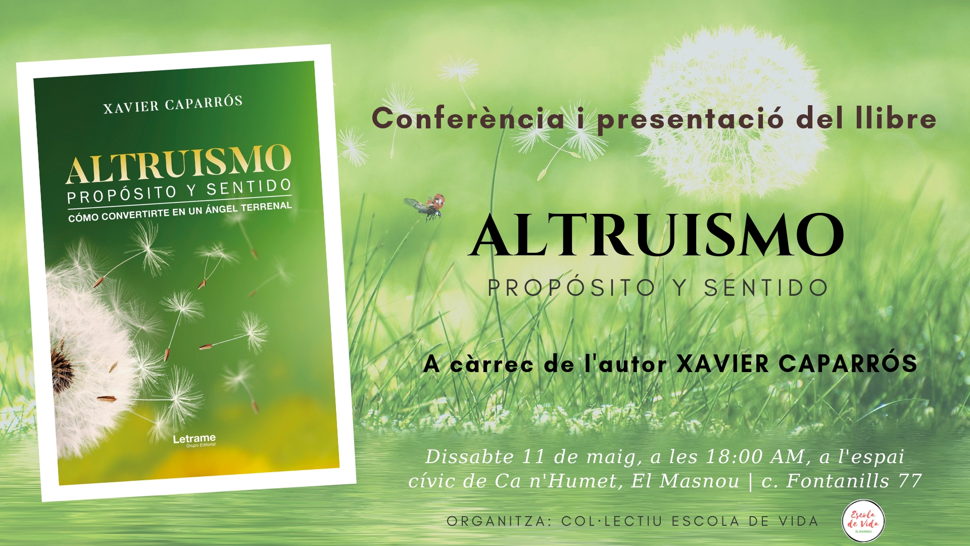 Conferència i presentació del llibre 'Altruismo: propósito y sentido'