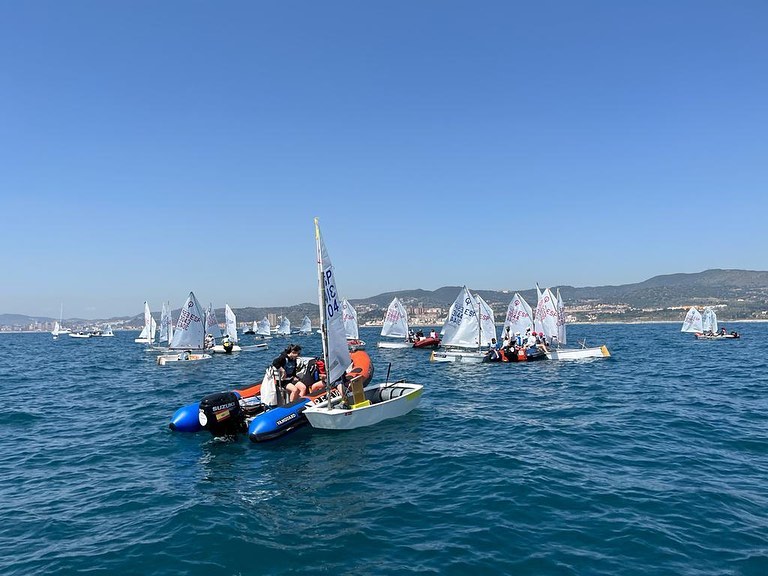 Celebrat el Campionat d'Espanya d'Optimist en aigües del Masnou