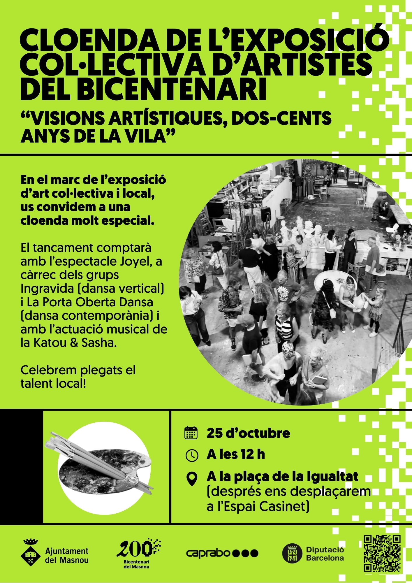 Cloenda de l'exposició col·lectiva d'artistes del Bicentenari  "Visions artístiques, dos-cents anys de la vila"