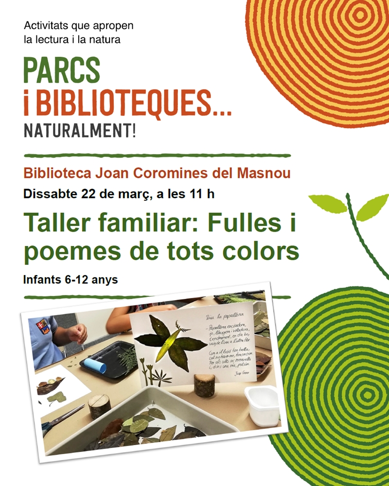 Taller familiar 'Fulles i poemes de tots colors'