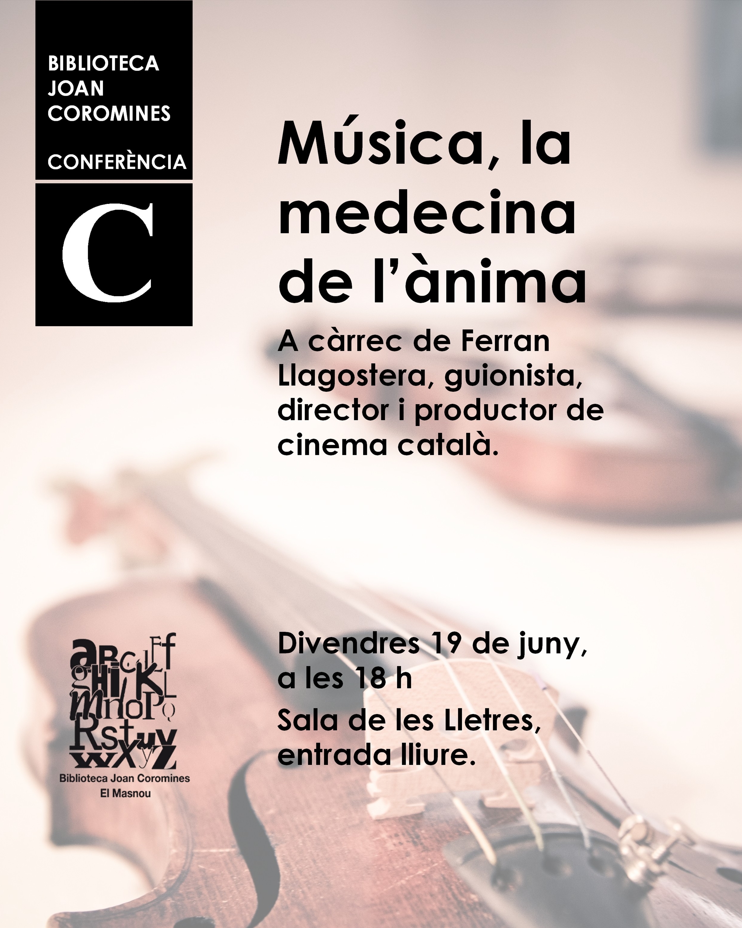 Confer&egrave;ncia 'M&uacute;sica, la medecina de l'&agrave;nima'