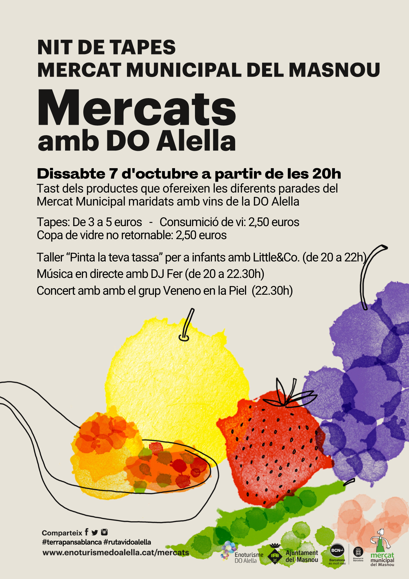 Mercats amb DO Alella: tapes i vins