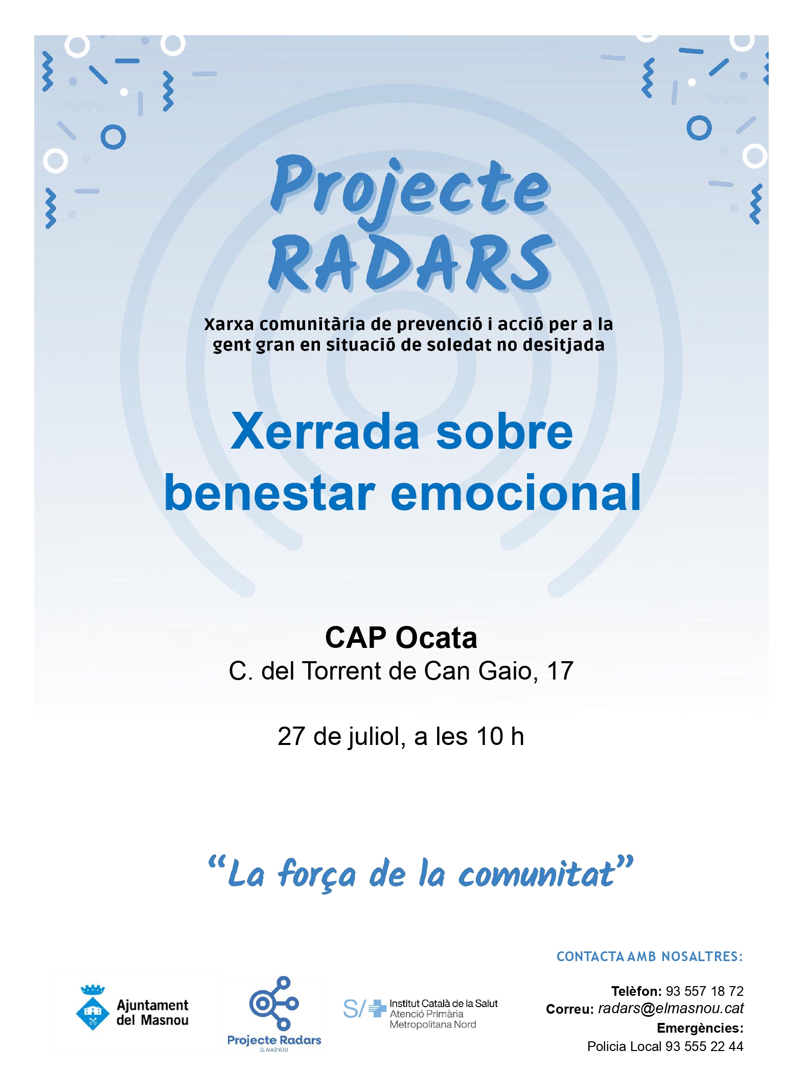 Xerrada de benestar emocional