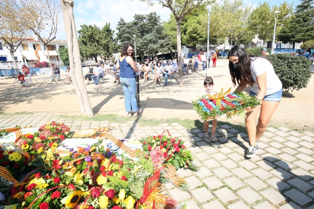 El Masnou celebra la Diada Nacional de Catalunya amb el desig de tornar a la normalitat 