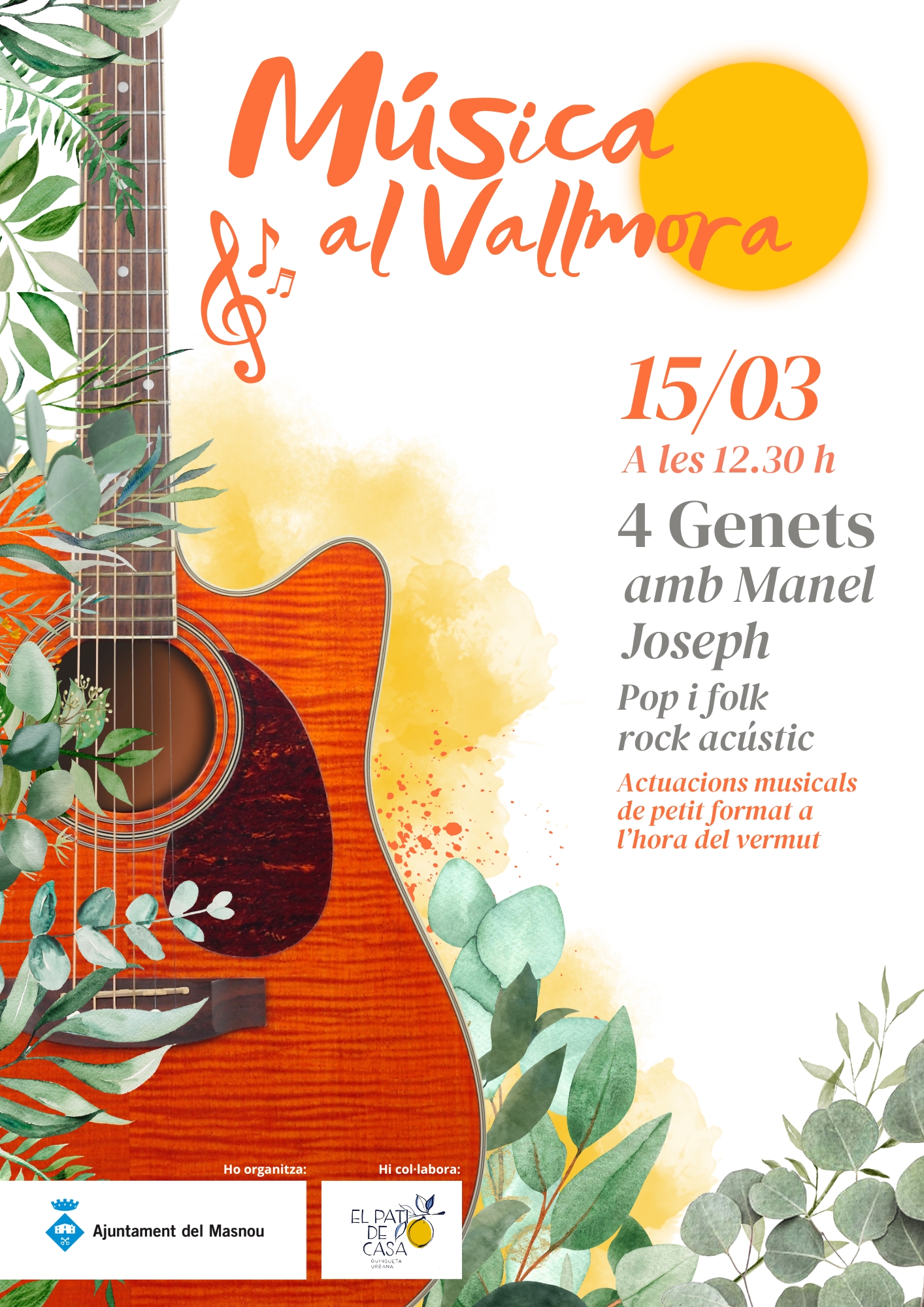 Vermuts musicals al Vallmora: 4 Genets amb Manel Joseph