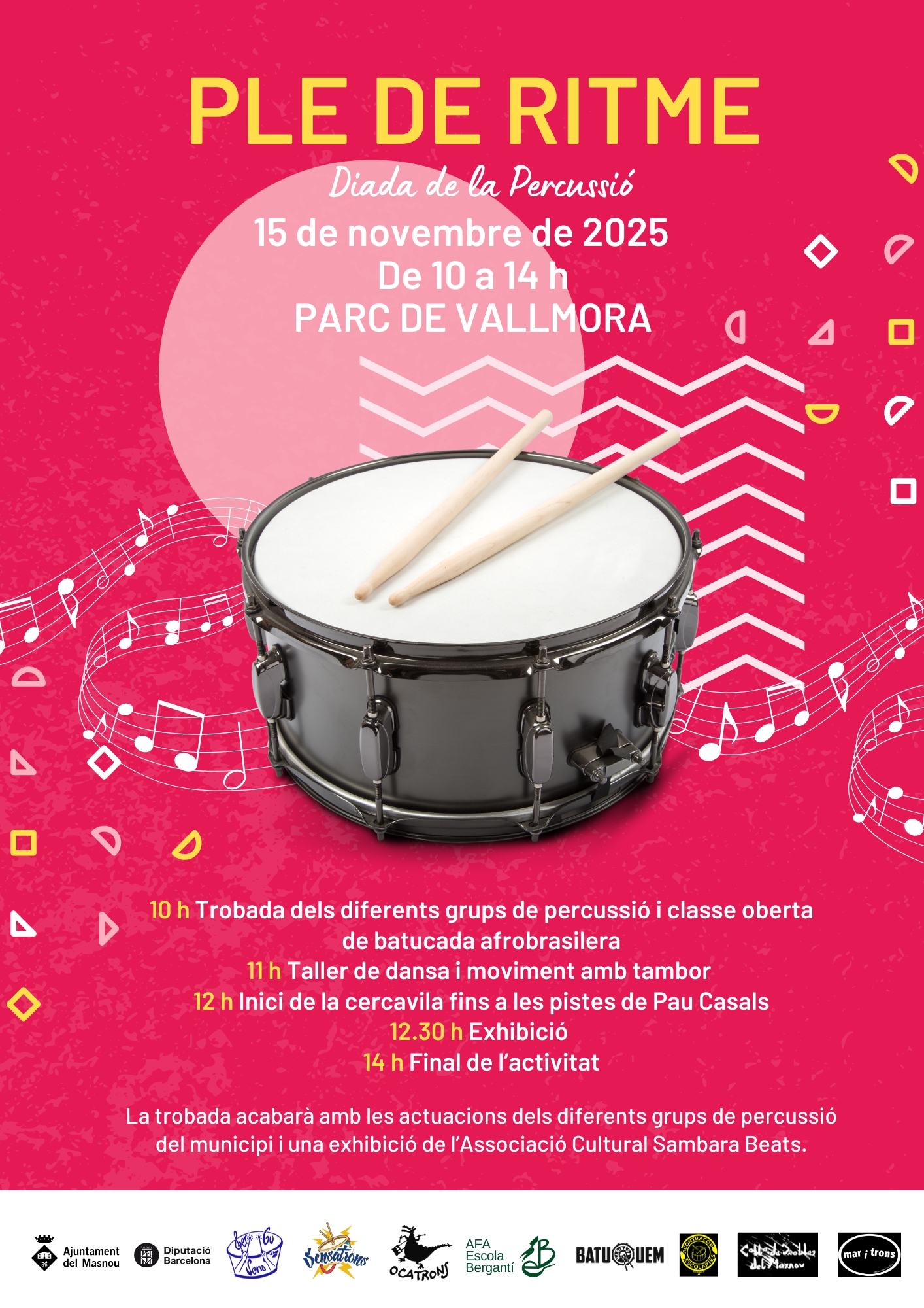 Ple de Ritme! Diada de la Percussió Ple de Ritme! Diada de la Percussió