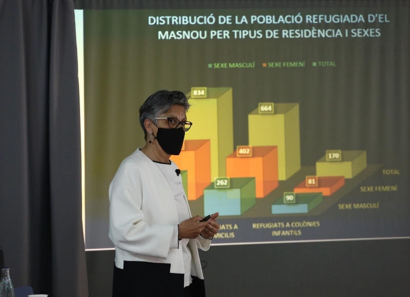 Presentació del llibre 'El Masnou, un oasi en temps de guerra per als refugiats'.