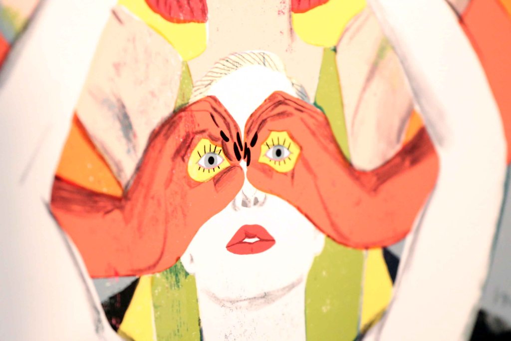 Espectacle 'Davaiii', de Domichovsky & Agranov, en la inauguració de l'exposició de Sonia Pulido al Masnou.