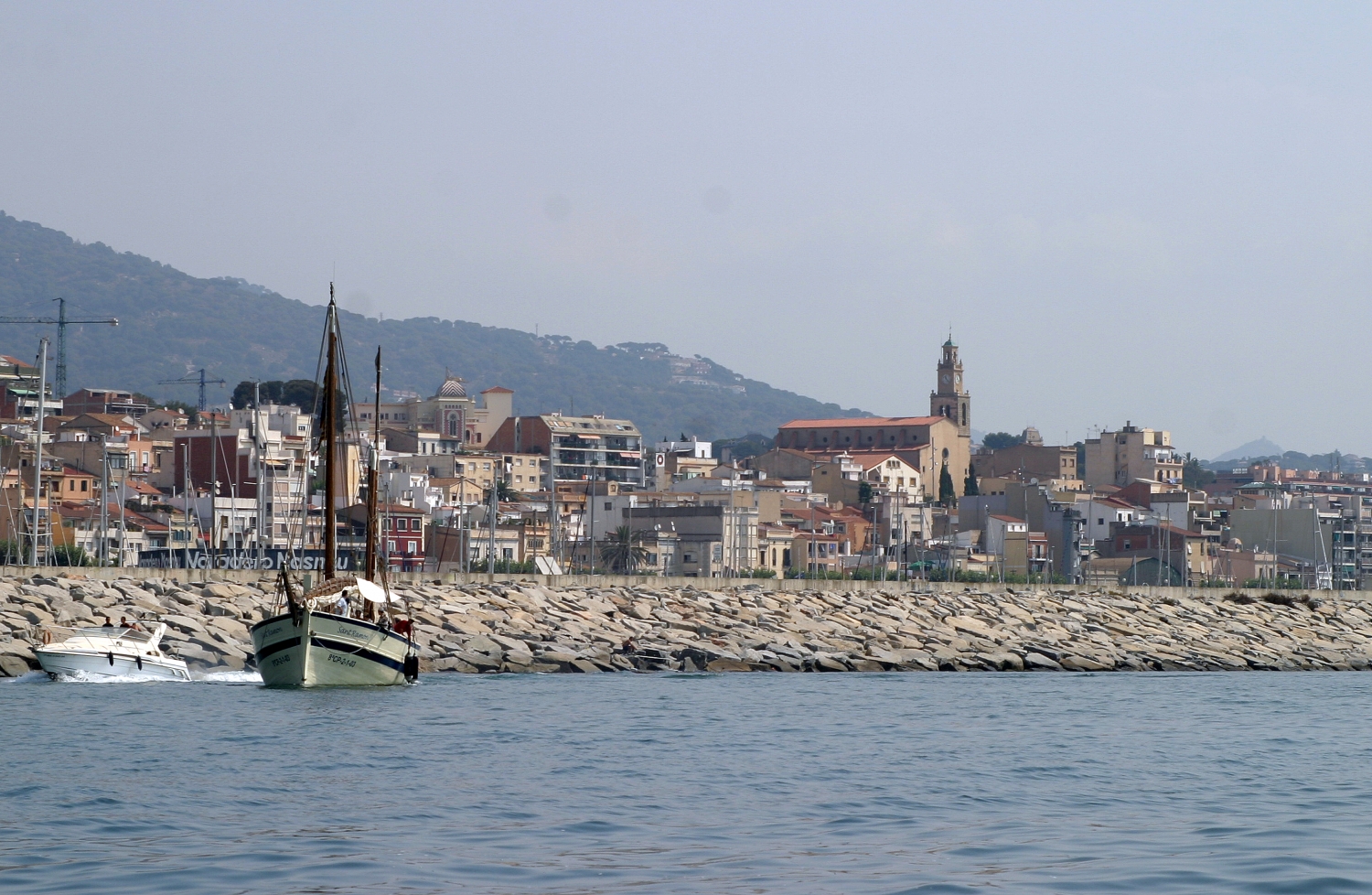 Panoràmica del Masnou des del mar.