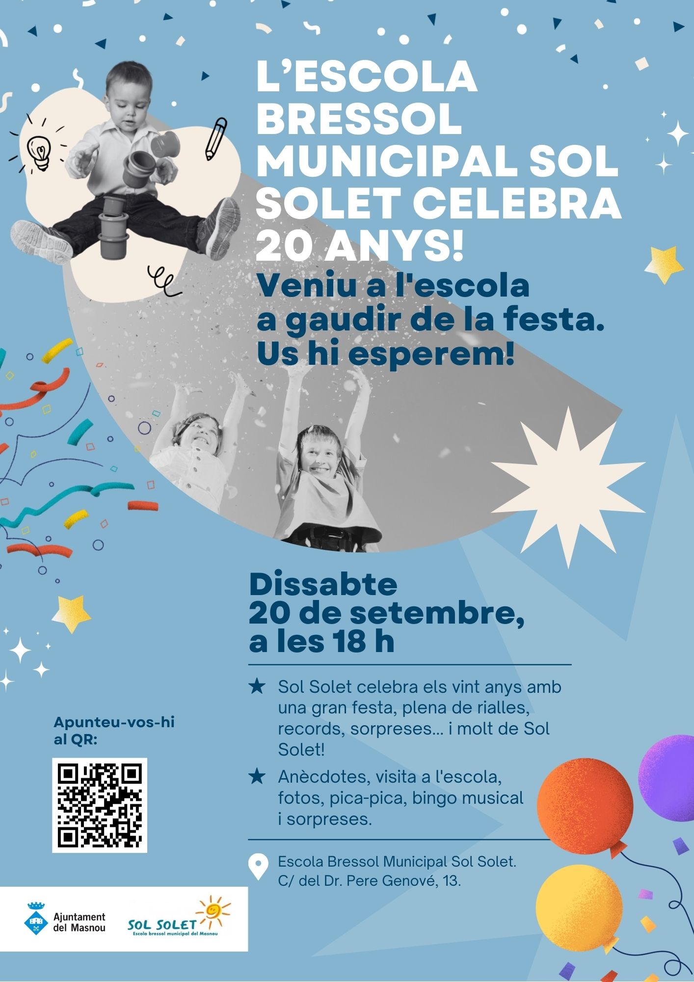 20 anys de l'Escola Bressol Municipal Sol Solet