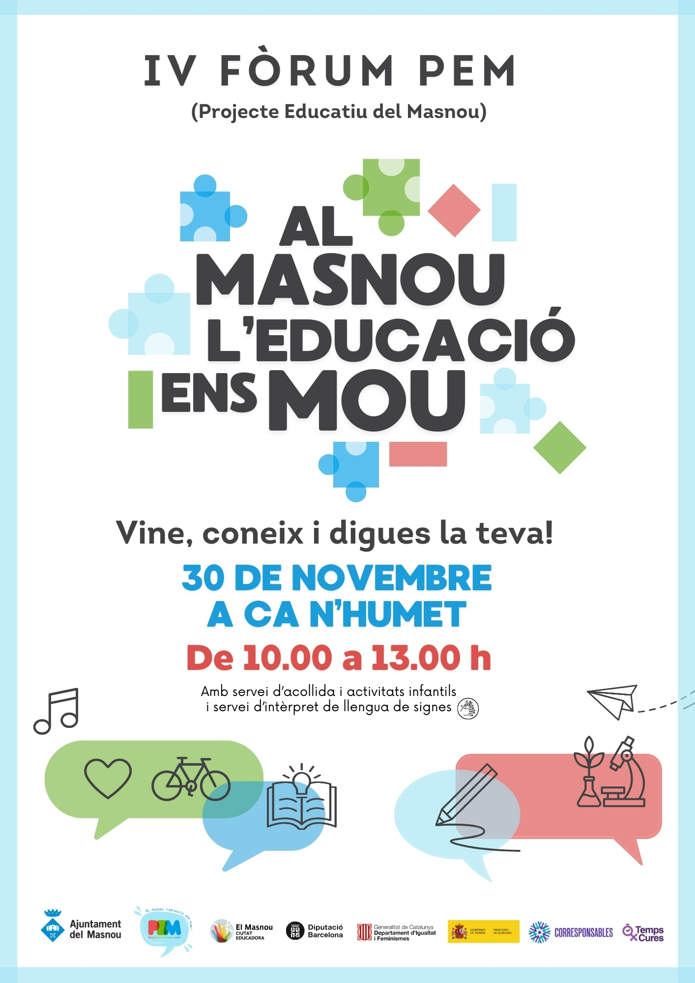 IV Fòrum del PEM (Projecte Educatiu del Masnou)