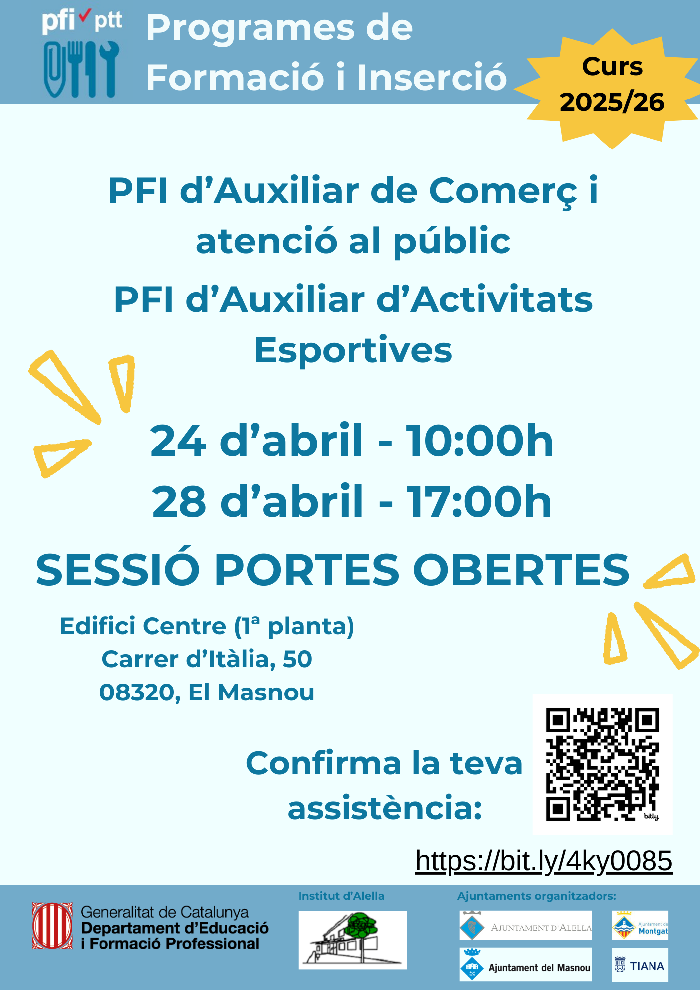 Jornada de Portes obertes del PFI (Programes de Formació i Inserció) al CFPAM 