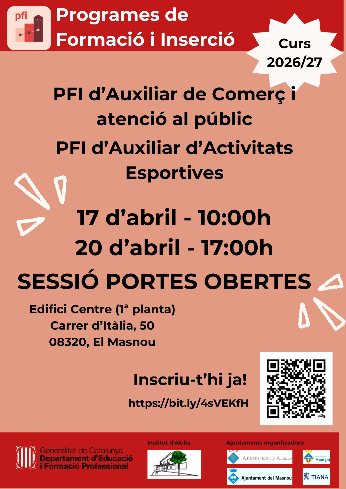 Jornada de Portes obertes del PFI (Programes de Formaci&oacute; i Inserci&oacute;) al CFPAM