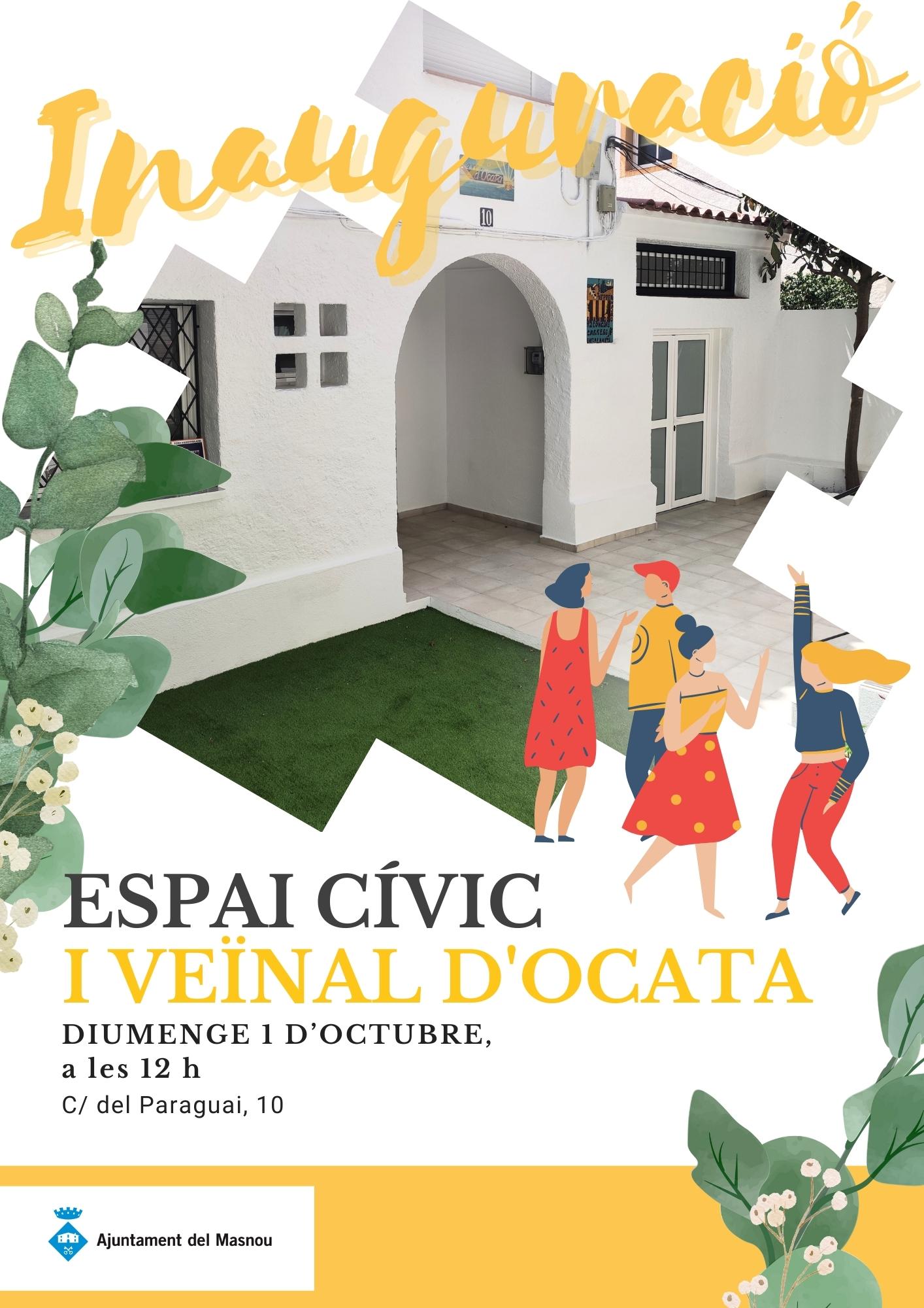 Cartell. Inauguració de l'Espai Cívic d'Ocata