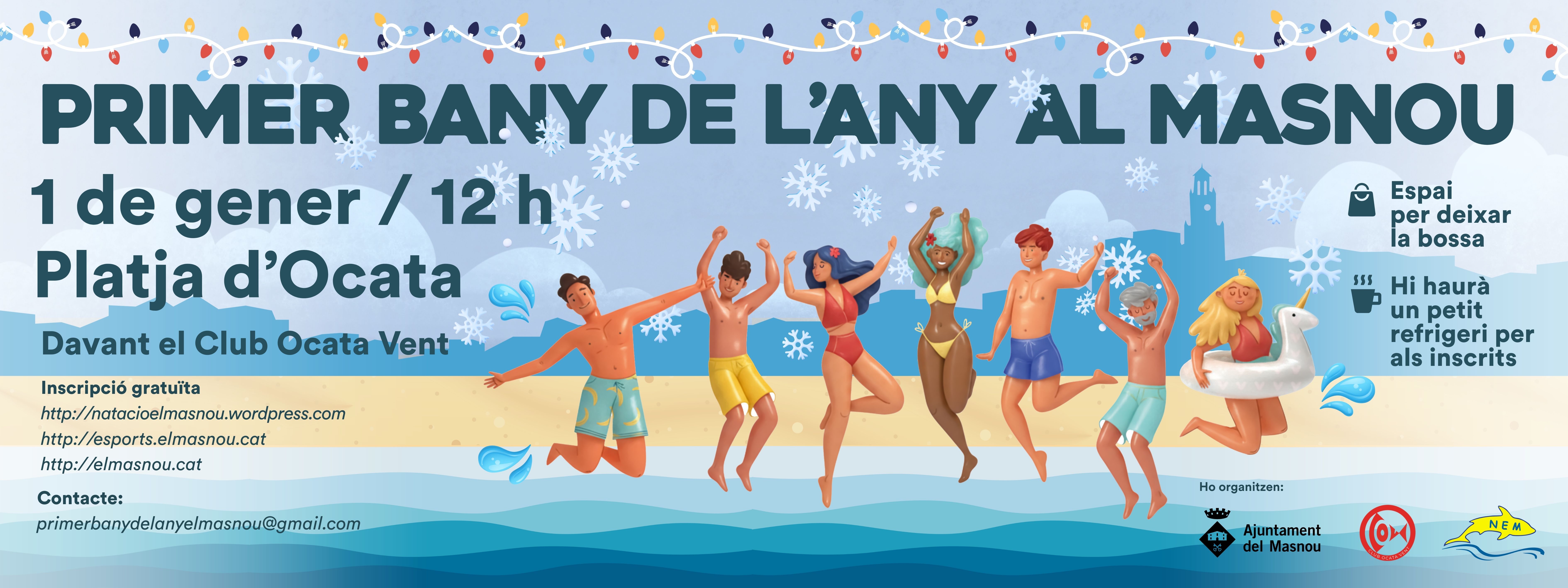 Primer bany de l'any 2026 al Masnou   