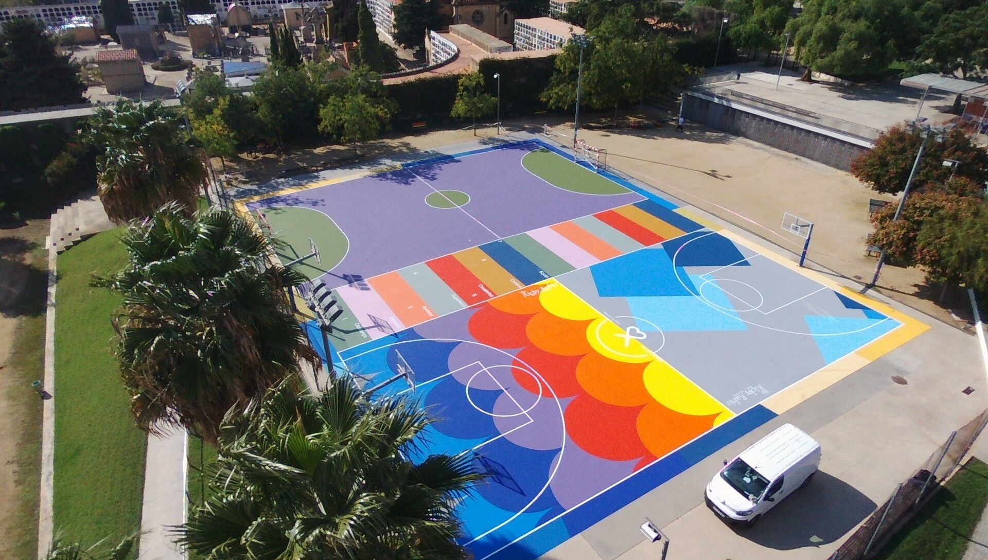 Pistes de Pau Casals renovades amb la Fundació Ricky Rubio.