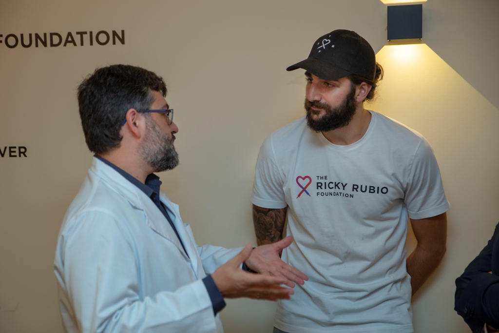 Presentació de la sala The Ricky Rubio Foundation, a l'Hospital Universitari Dexeus.
