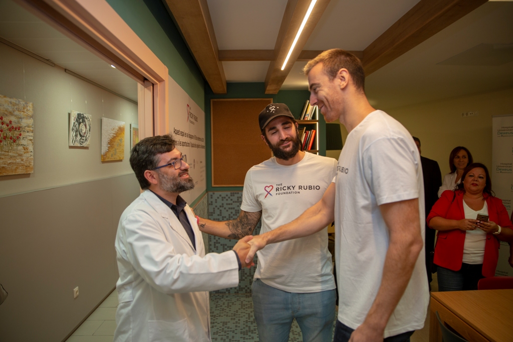 Presentació de la sala The Ricky Rubio Foundation, a l'Hospital Universitari Dexeus.