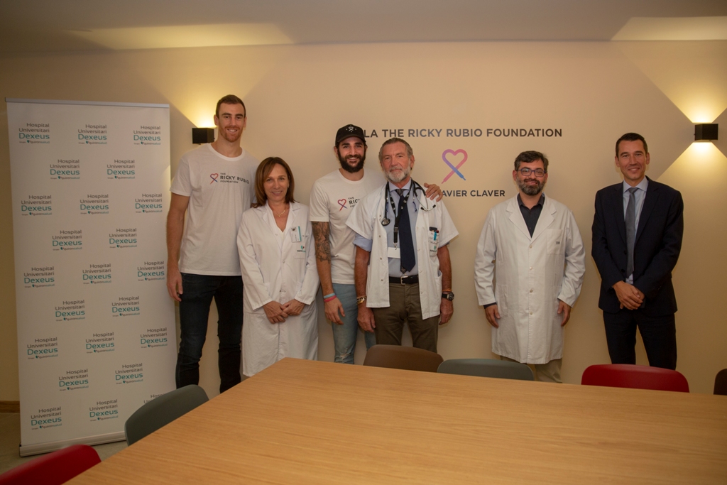 Presentació de la sala The Ricky Rubio Foundation, a l'Hospital Universitari Dexeus.