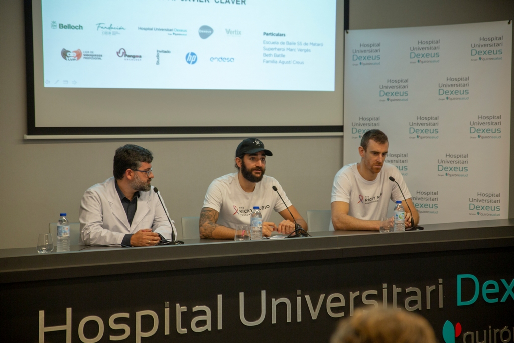Presentació de la sala The Ricky Rubio Foundation, a l'Hospital Universitari Dexeus.