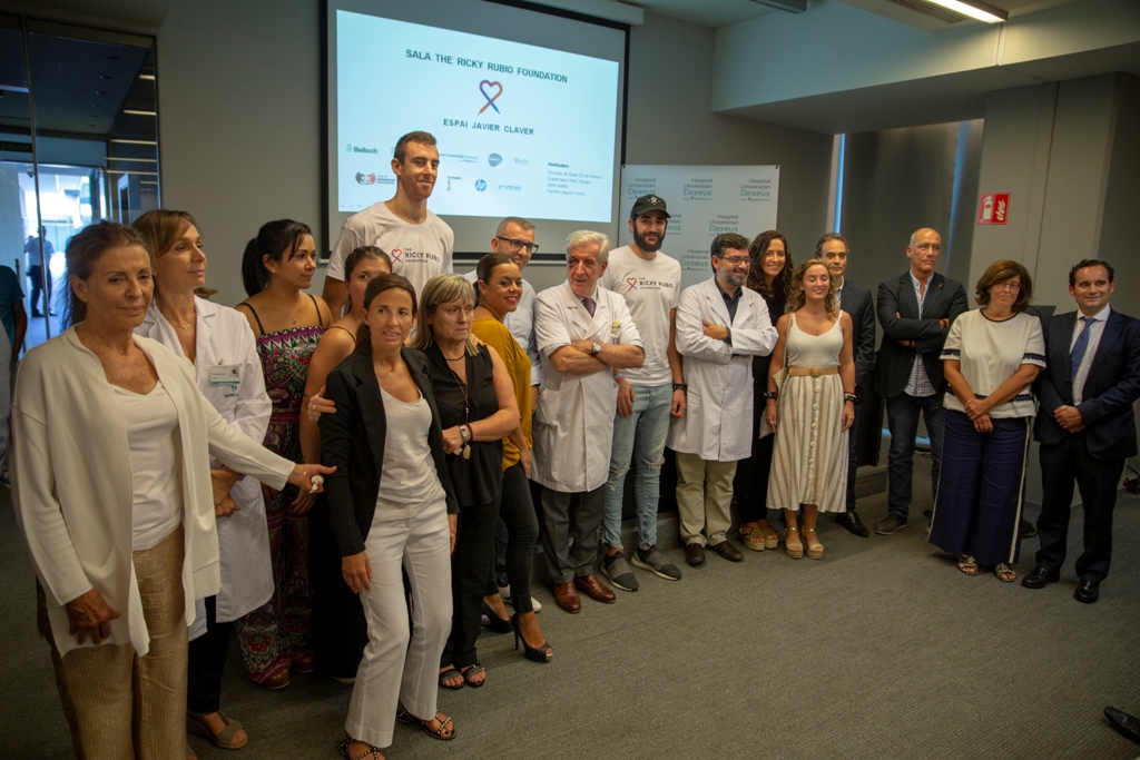 Presentació de la sala The Ricky Rubio Foundation, a l'Hospital Universitari Dexeus.