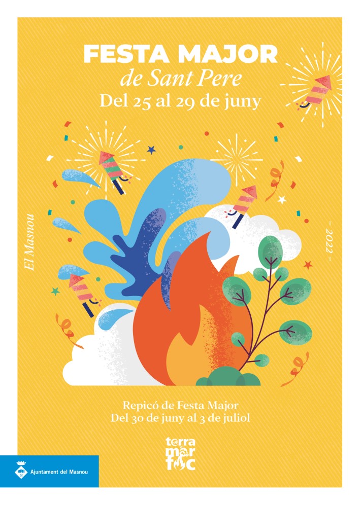 Cartell de la Festa Major del Masnou 2022.