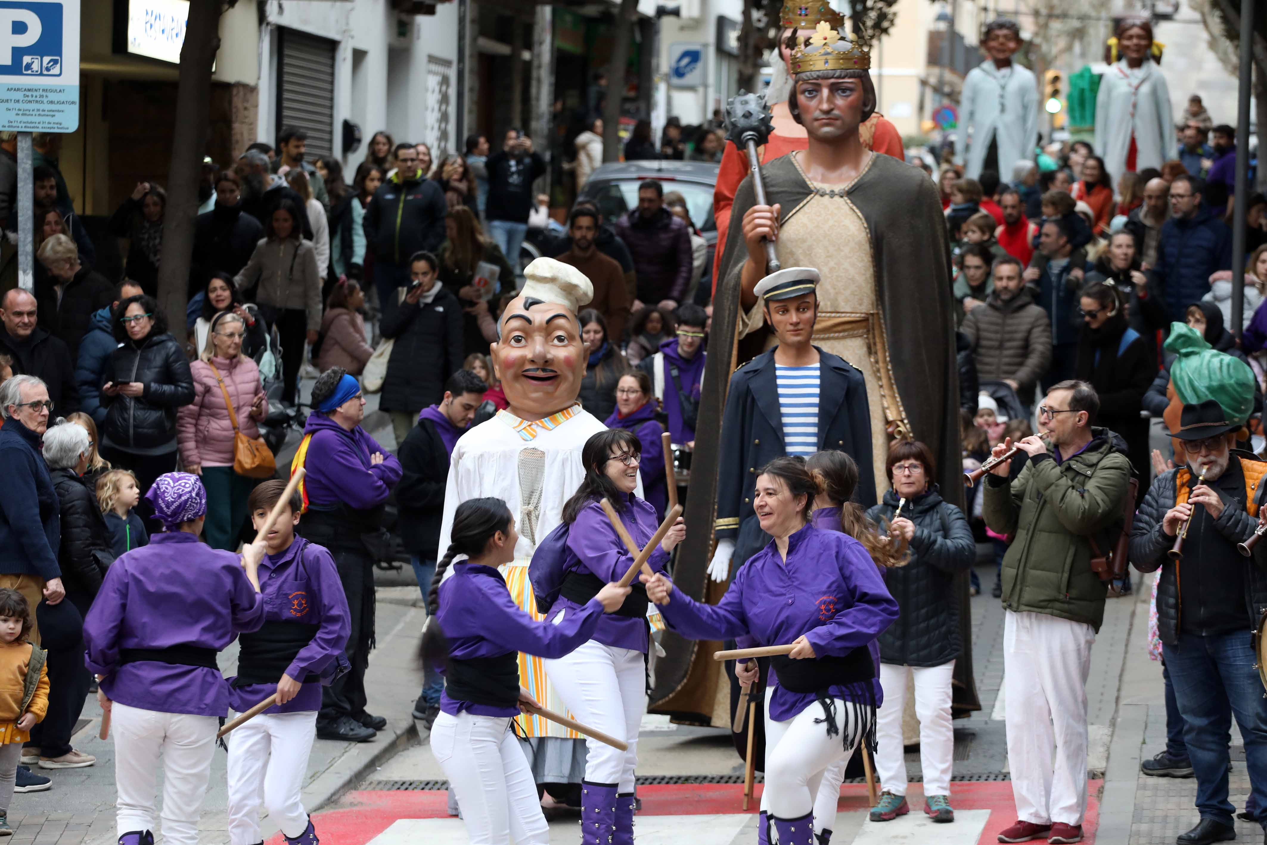 Gegants, correfoc i sardanes per celebrar Santa Eulàlia