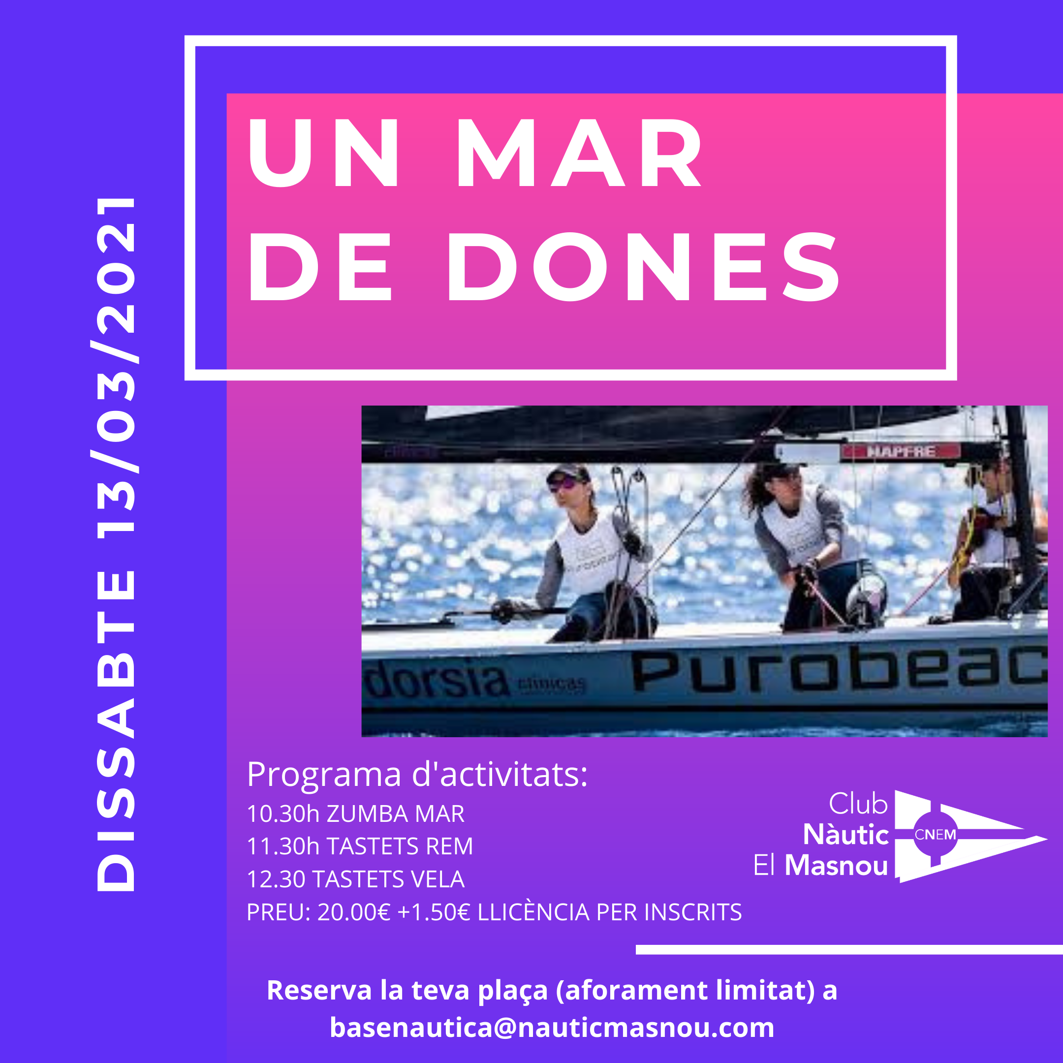 Un mar de dones, jornada d'activitats nàutiques a l'aire lliure