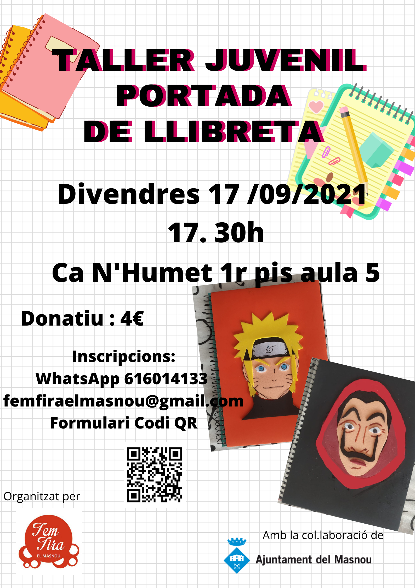 Taller juvenil: portada de llibreta