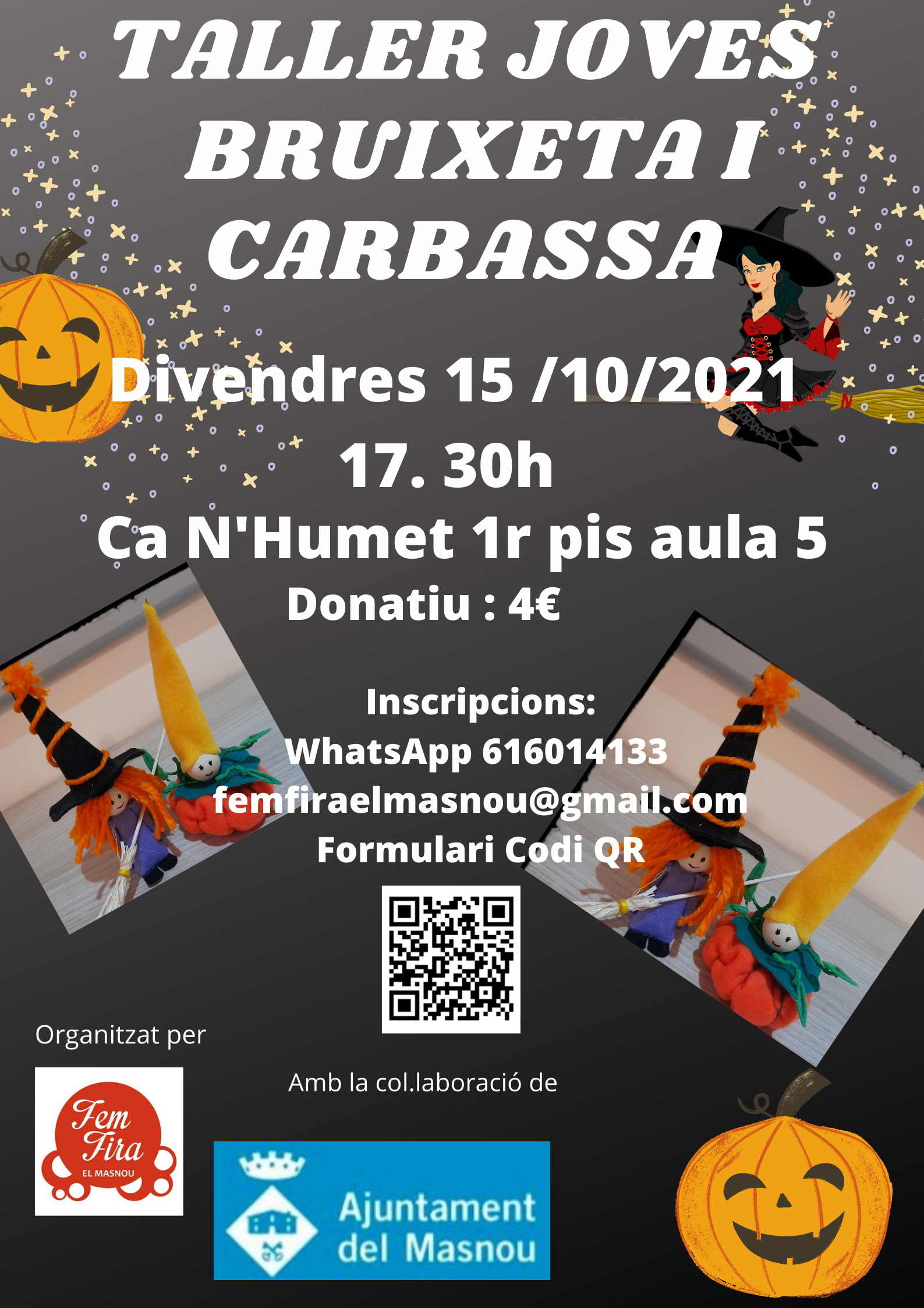 Taller per a joves: bruixeta i carbassa