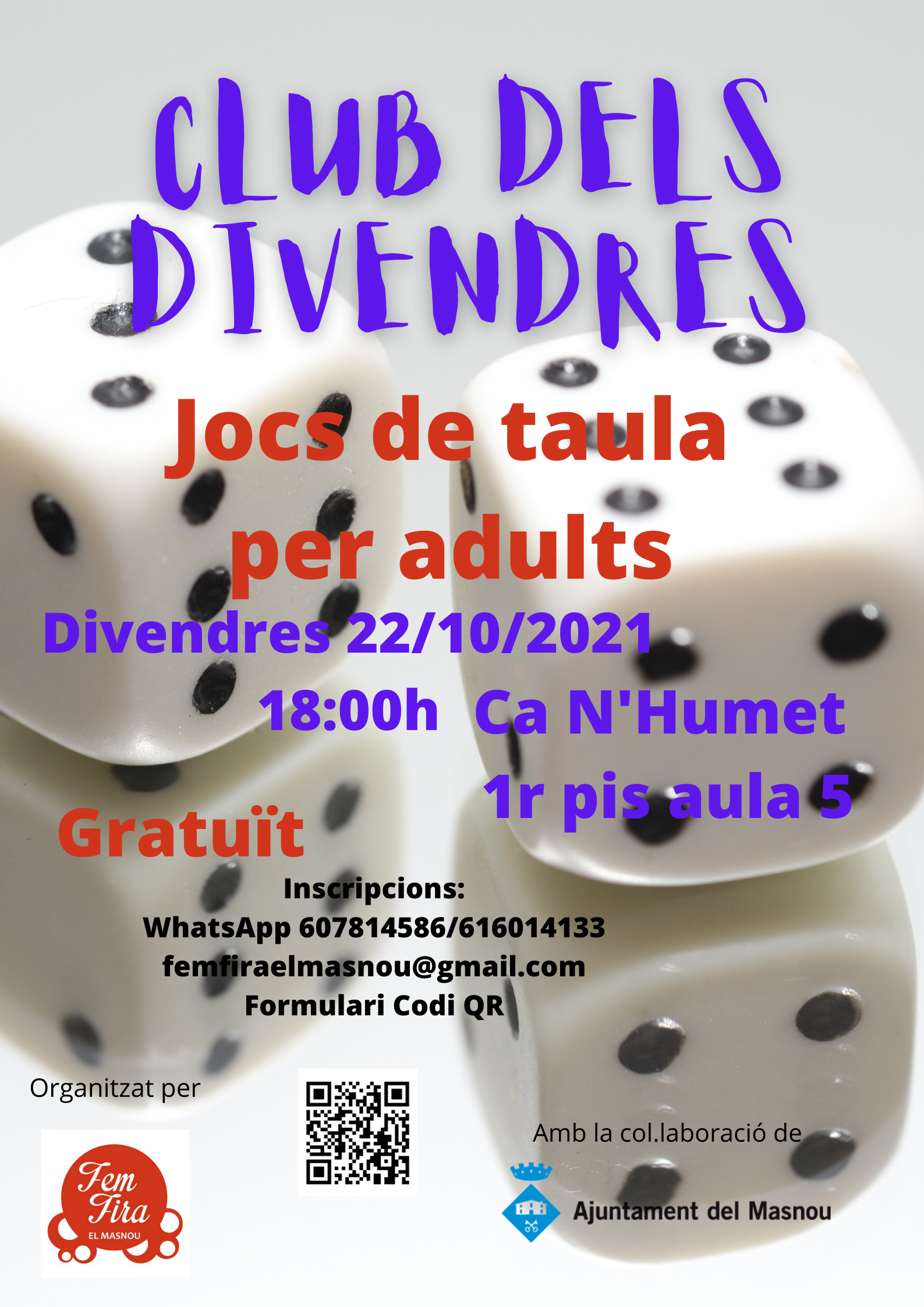 Club dels Divendres: jocs de taula per a adults