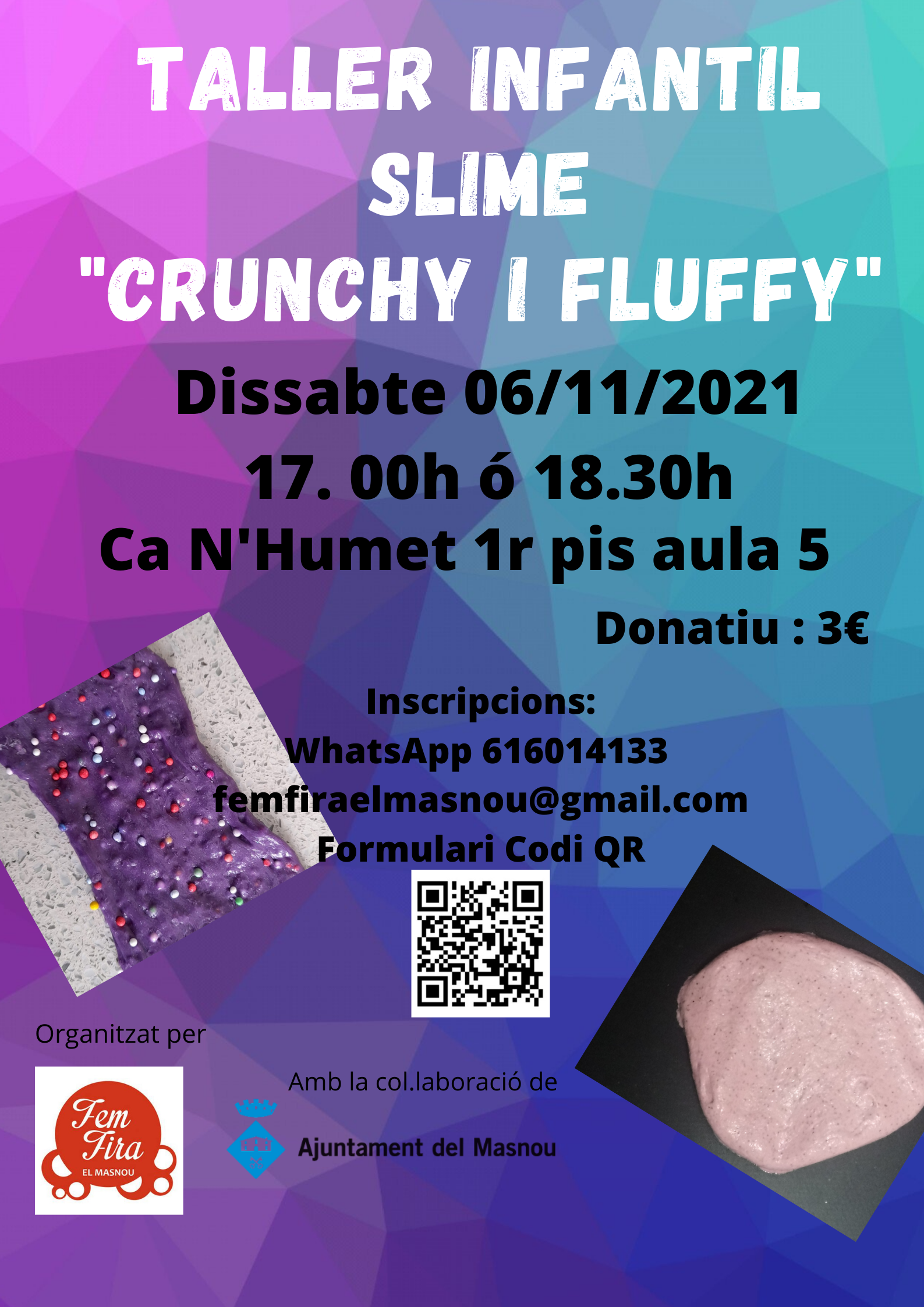 Taller infantil: Slime crunchy i fluffy