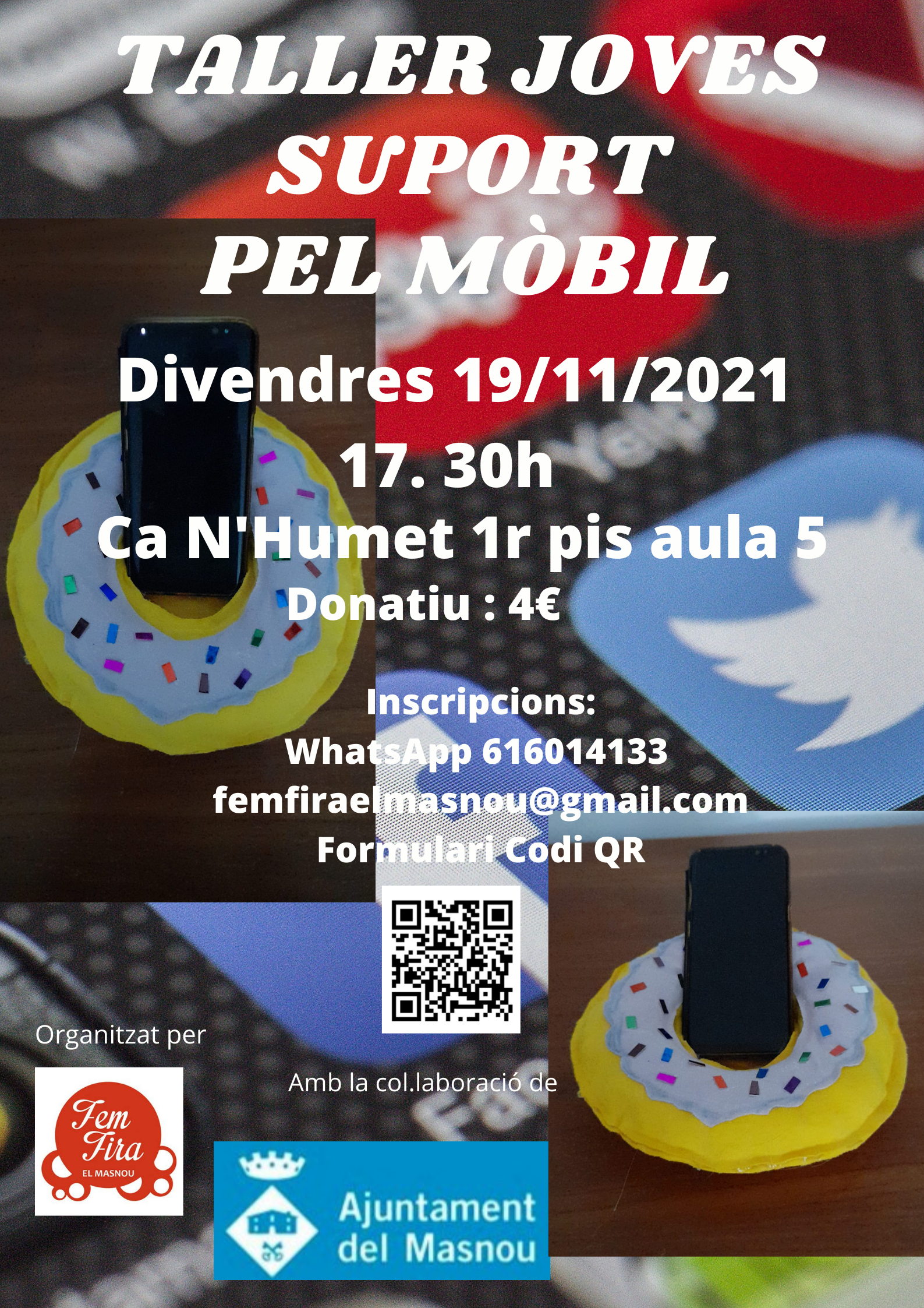 Taller per a joves: Suport per al mòbil