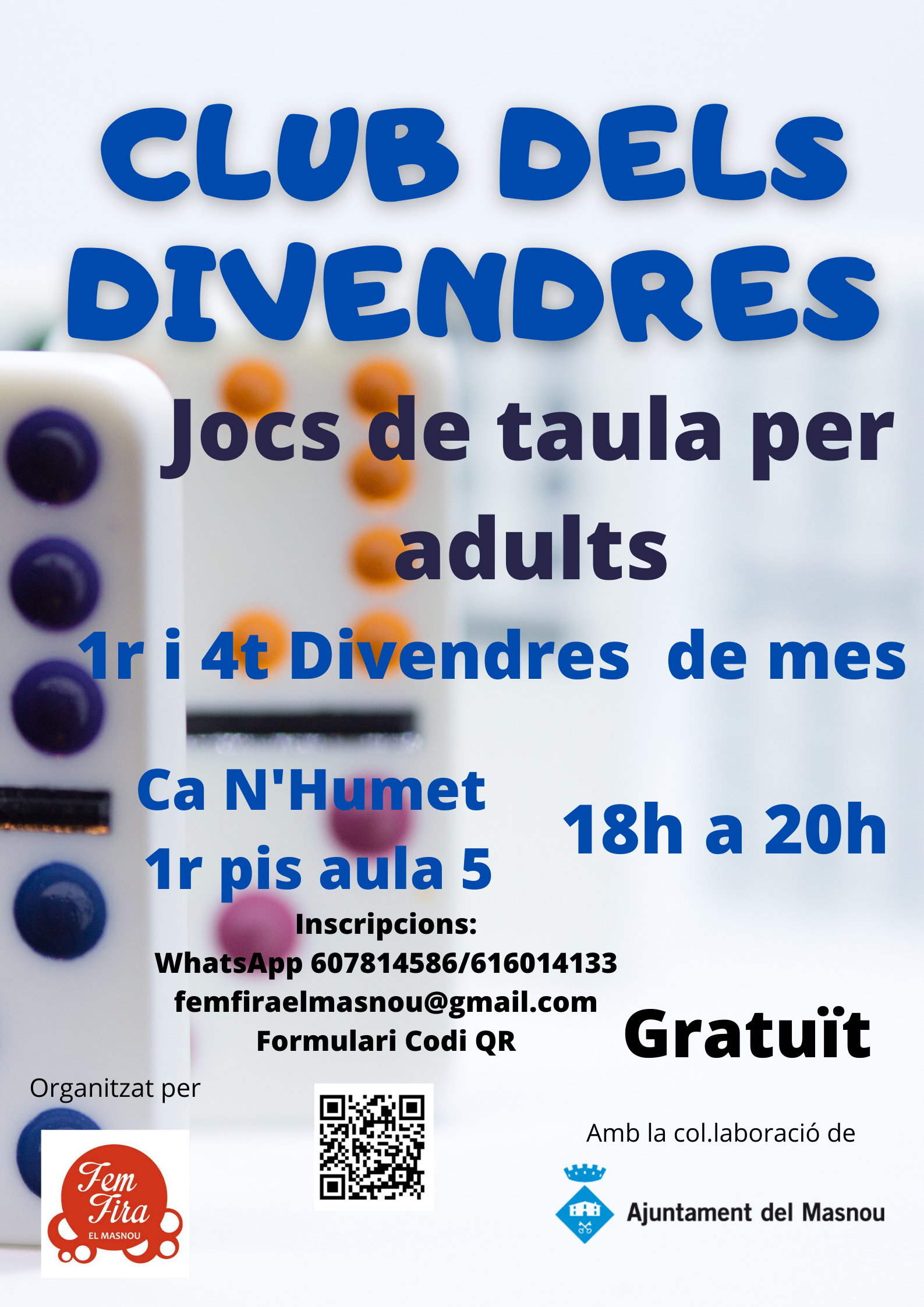 Club dels divendres: jocs de taula per a adults