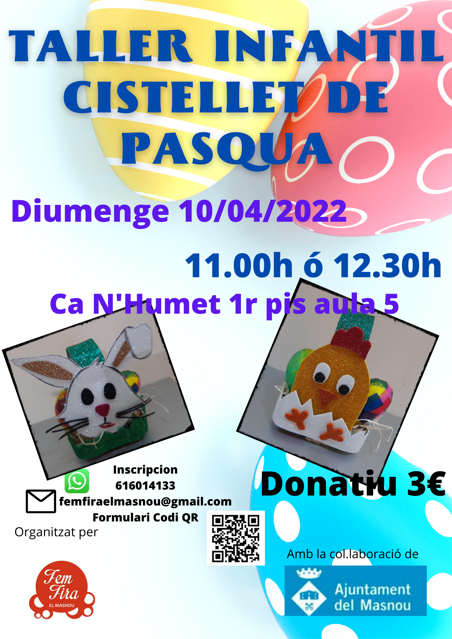 Taller infantil. Cistellet de Pasqua