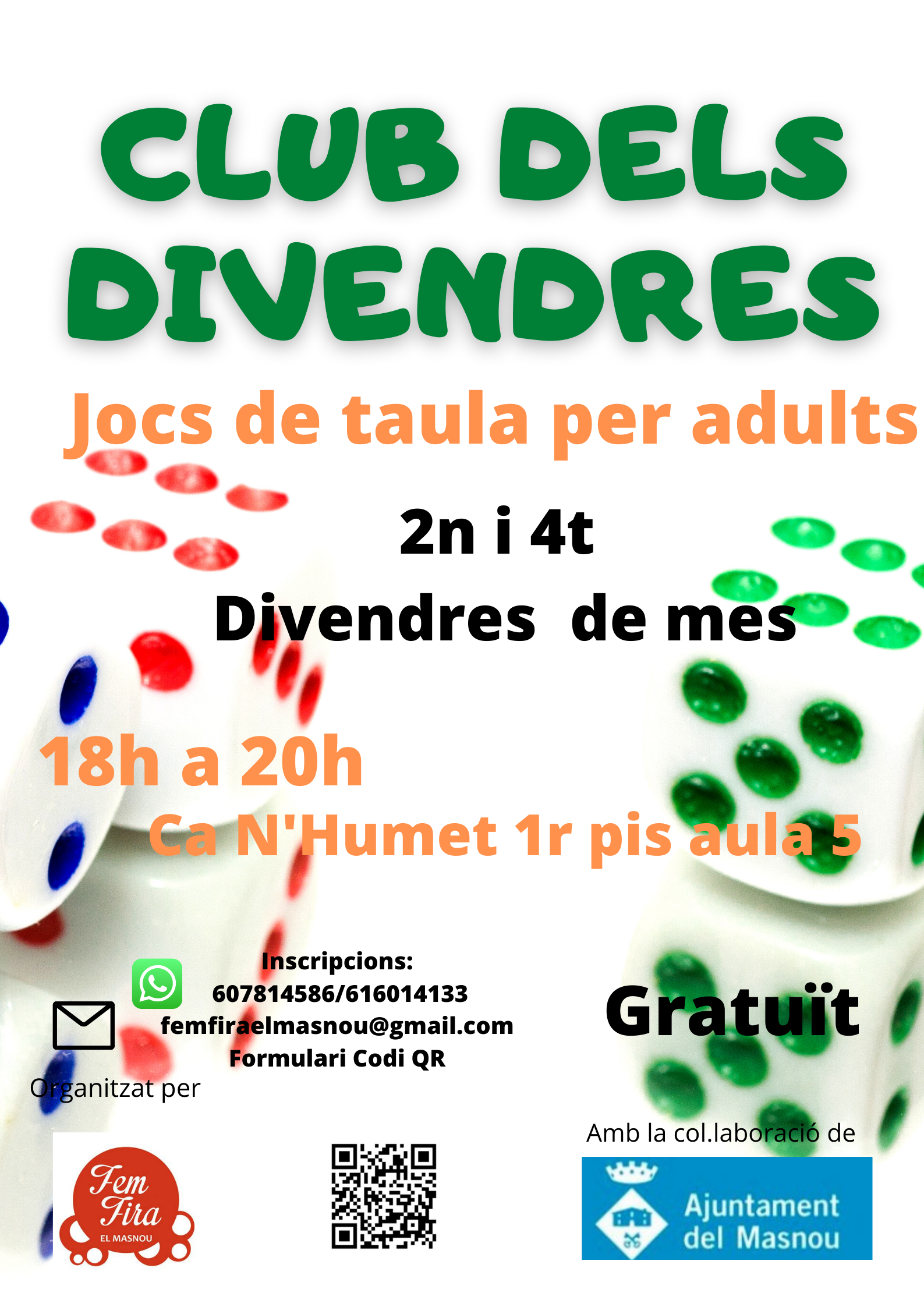 Club dels Divendres: jocs de taula per a adults