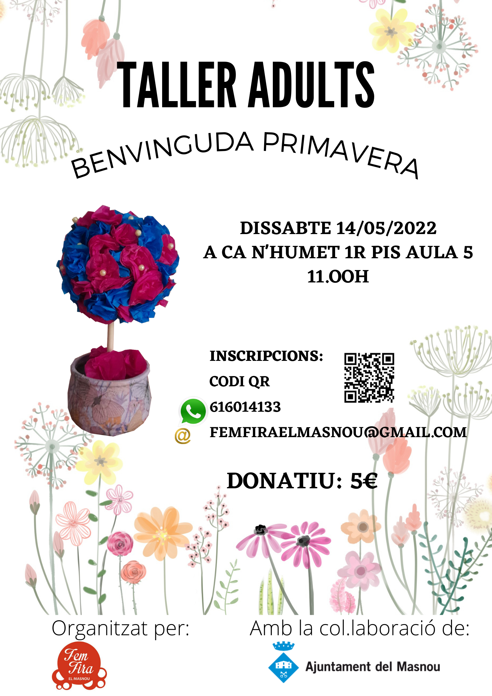 Taller per a adults: Benvinguda primavera!