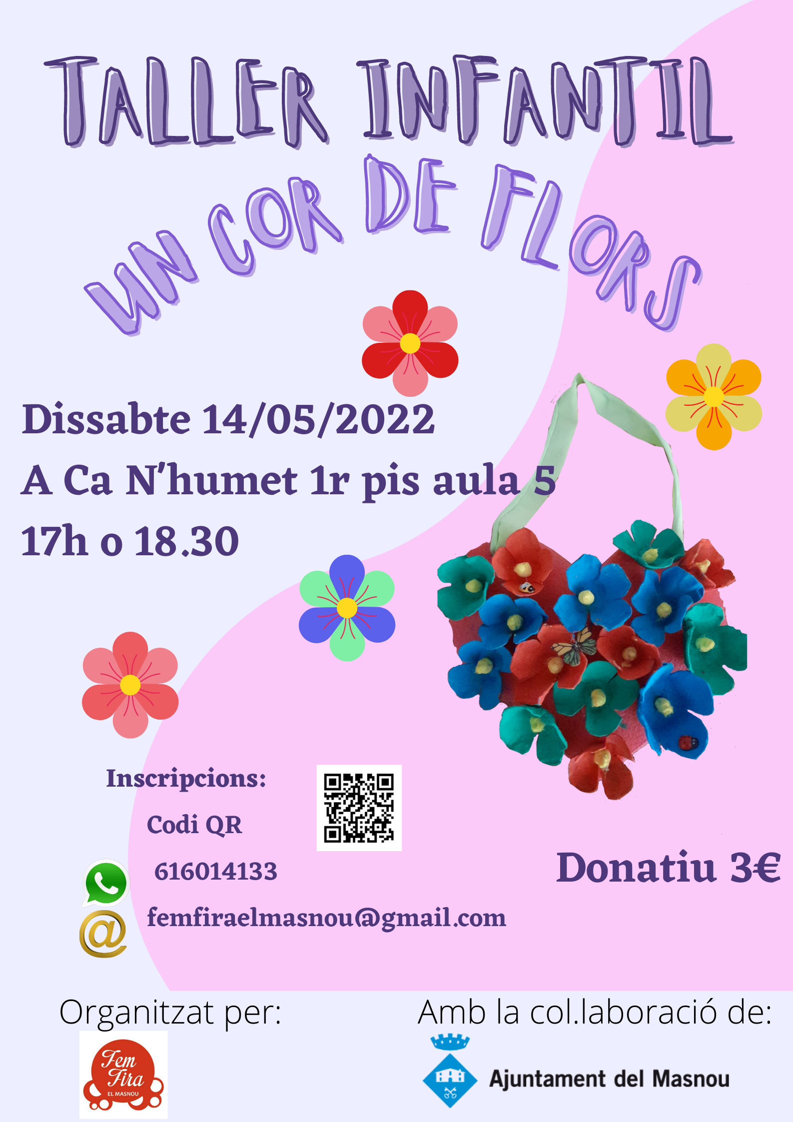 Taller infantil: Un cor de flors