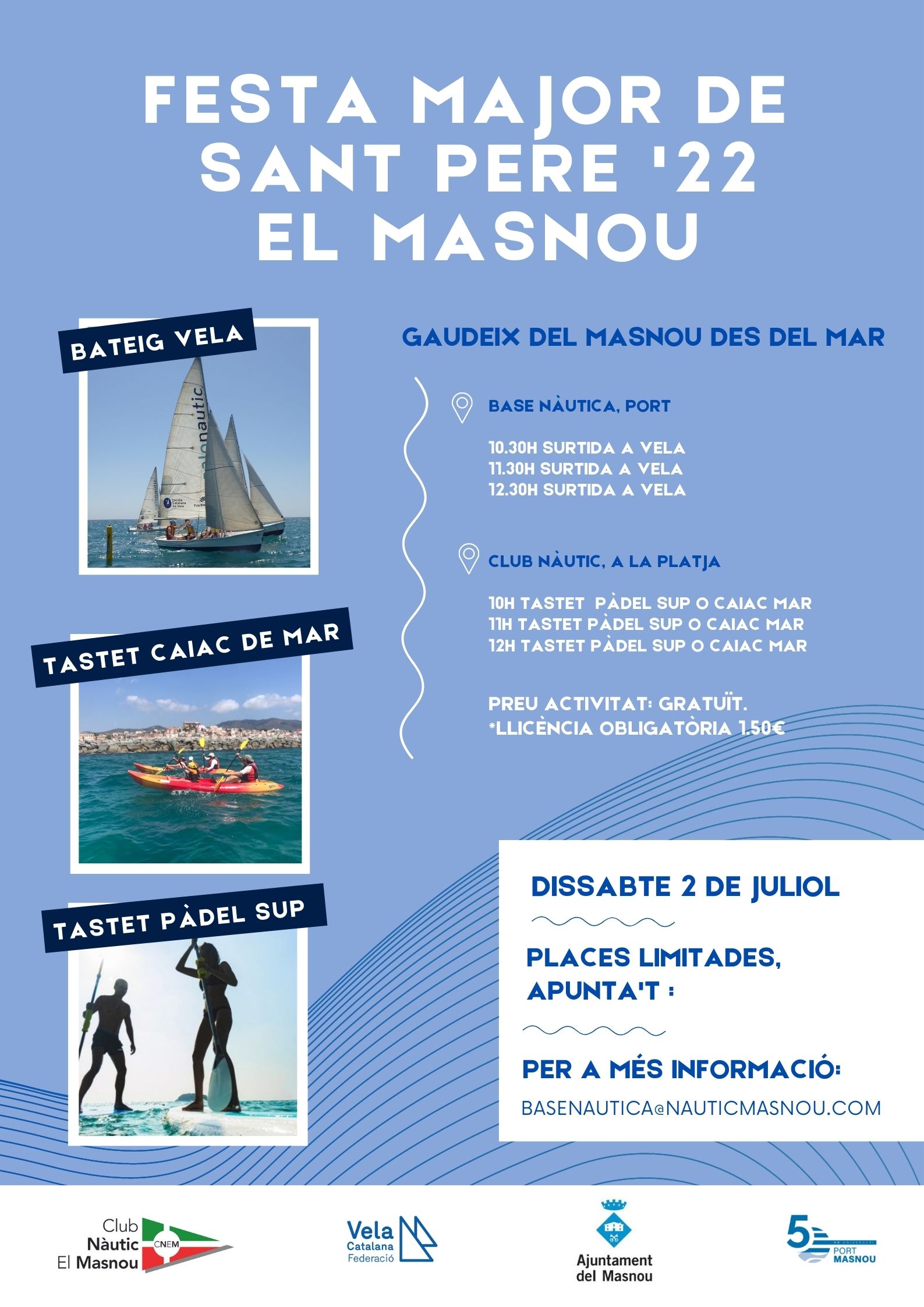 Gaudeix del Masnou des del mar amb el Club Nàutic