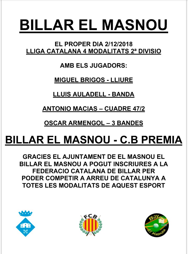 Competicions de billar