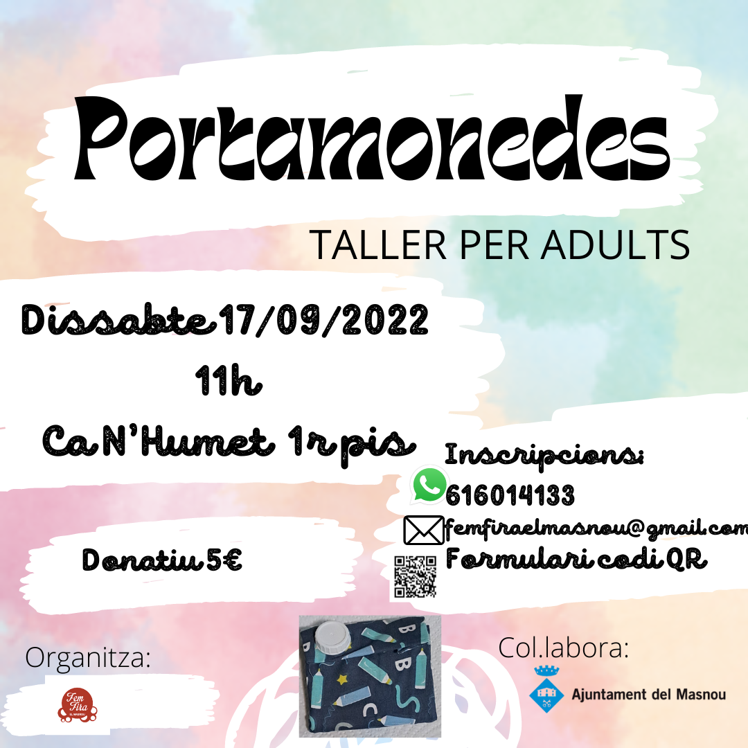 Portamonedes, taller per a adults