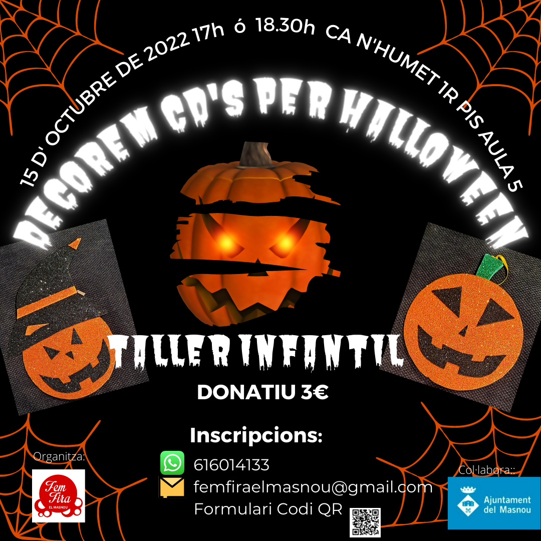 Taller infantil: Decorem CD's per Halloween