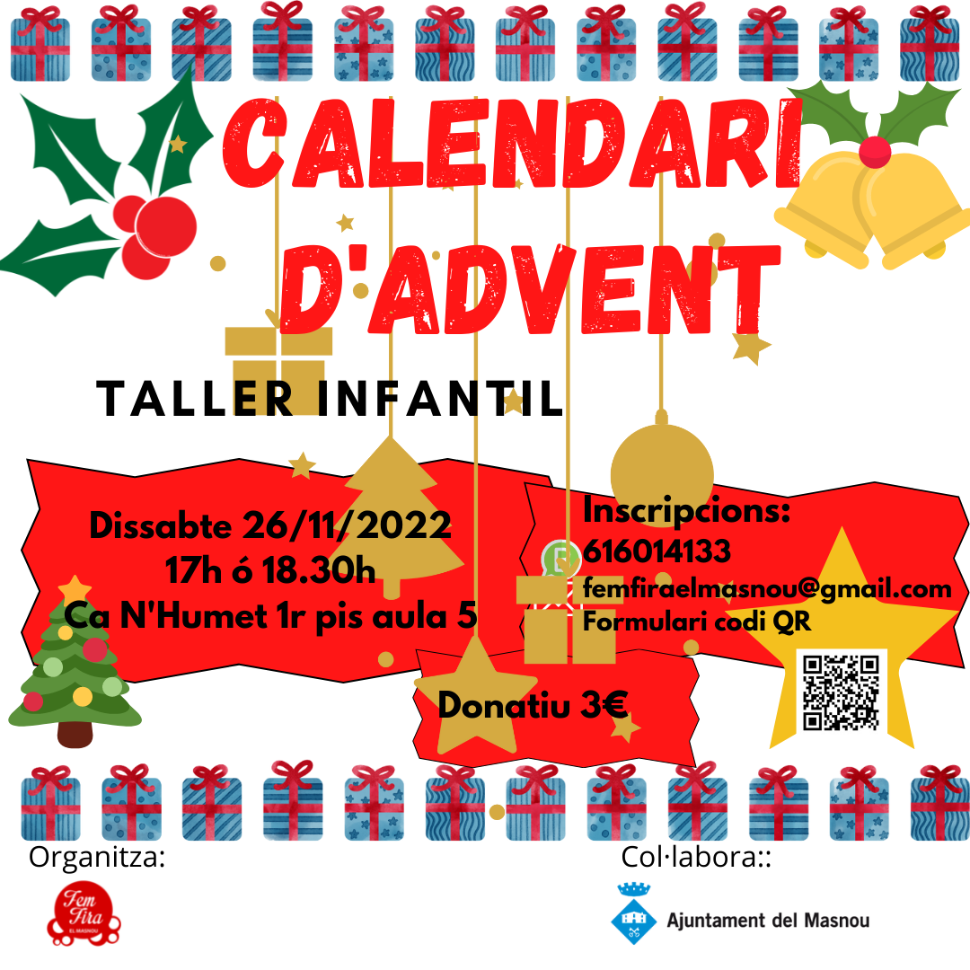 'CALENDARI D\'ADVENT. TALLER INFANTIL'