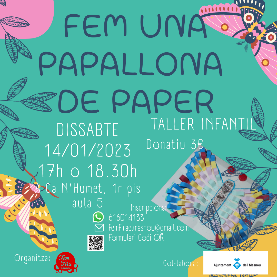 Taller infantil: Fem una papallona de paper