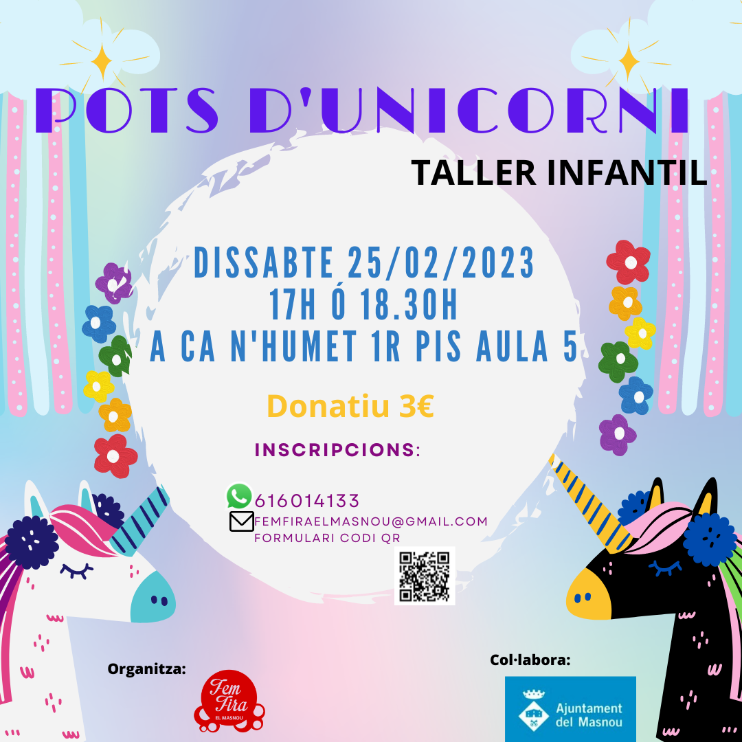 Taller infantil: pot d'unicorn