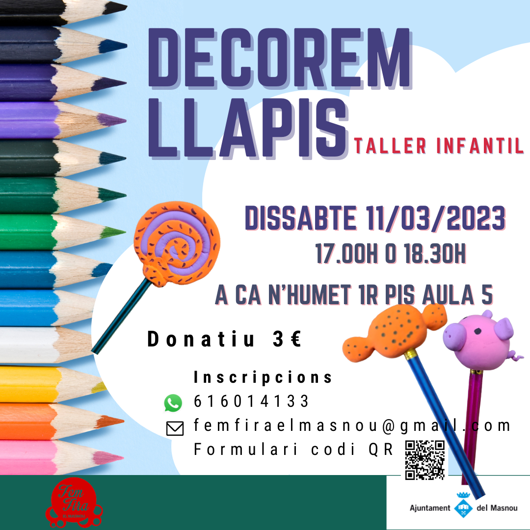 Taller infantil: decorem llapis