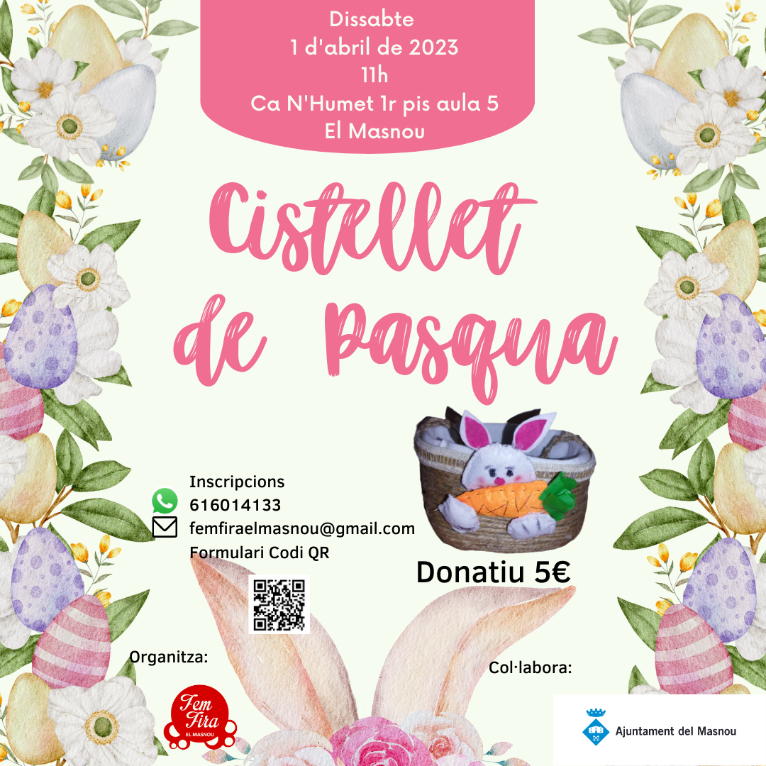 Taller per a persones adultes: cistellet de Pasqua