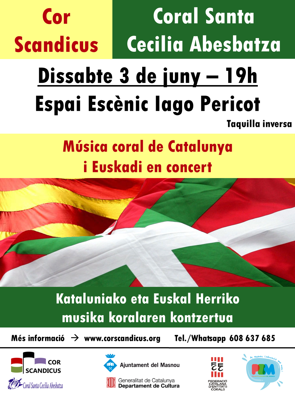'Música coral de Catalunya i Euskadi en concert'