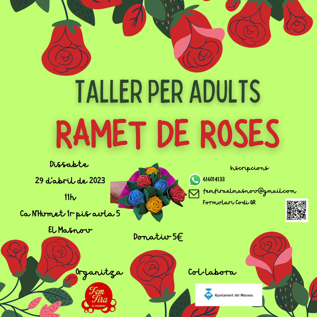 Taller per a adults: Fem un ramet de roses