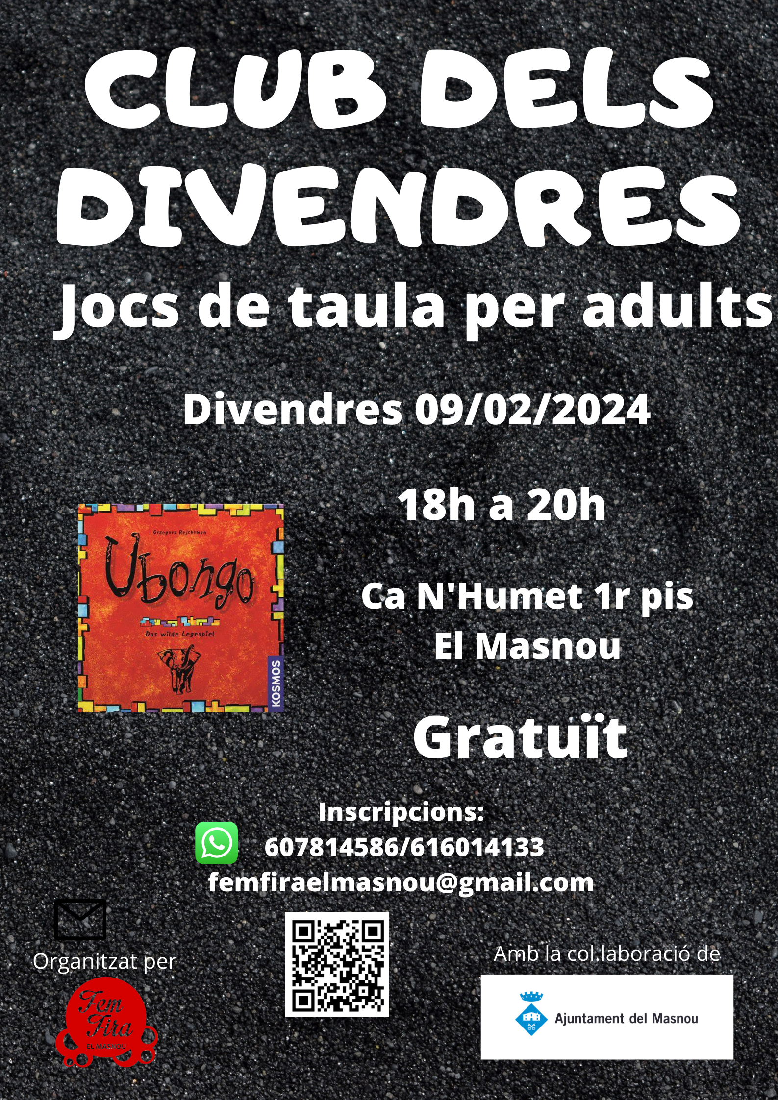 'CLUB DELS DIVENDRES. JOCS DE TAULA PER A PERSONES ADULTES'